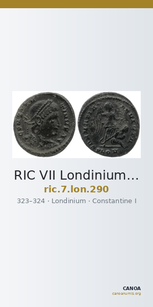 RIC VII Londinium 290 — CANOA