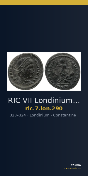 RIC VII Londinium 290 — CANOA