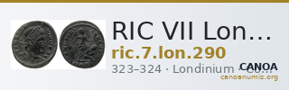 RIC VII Londinium 290 — CANOA