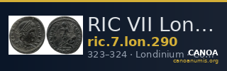 RIC VII Londinium 290 — CANOA