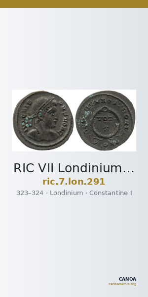 RIC VII Londinium 291 — CANOA