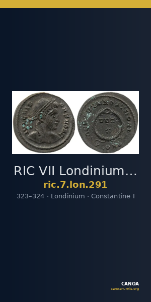 RIC VII Londinium 291 — CANOA
