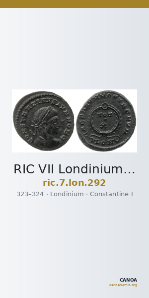 RIC VII Londinium 292 — CANOA