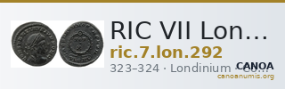 RIC VII Londinium 292 — CANOA