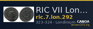 RIC VII Londinium 292 — CANOA