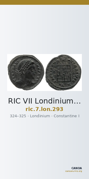 RIC VII Londinium 293 — CANOA