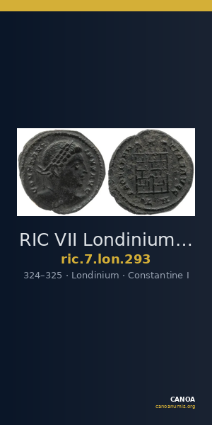 RIC VII Londinium 293 — CANOA