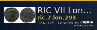 RIC VII Londinium 293 — CANOA