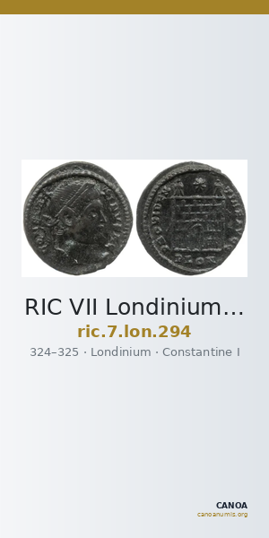 RIC VII Londinium 294 — CANOA