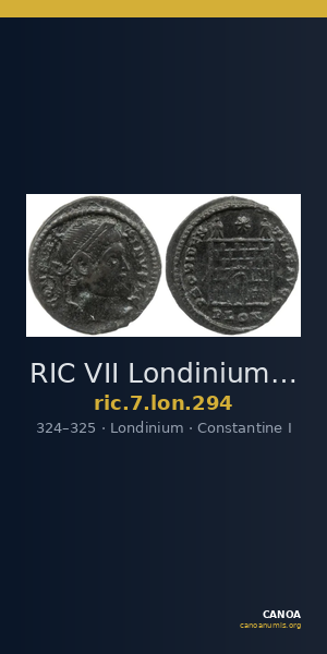RIC VII Londinium 294 — CANOA