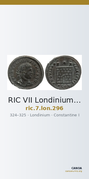 RIC VII Londinium 296 — CANOA