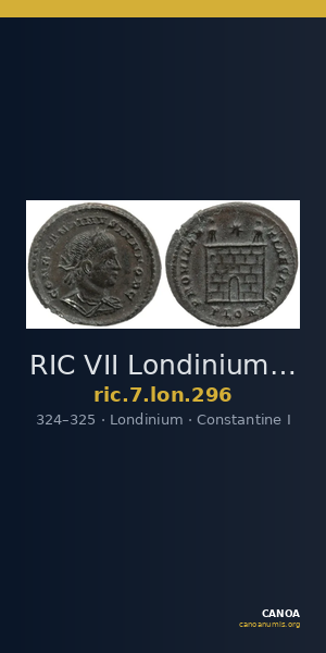 RIC VII Londinium 296 — CANOA