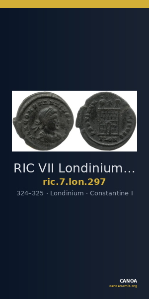 RIC VII Londinium 297 — CANOA