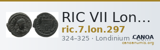 RIC VII Londinium 297 — CANOA
