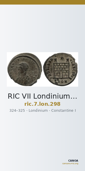 RIC VII Londinium 298 — CANOA