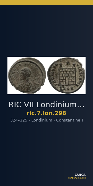 RIC VII Londinium 298 — CANOA