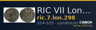RIC VII Londinium 298 — CANOA