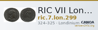 RIC VII Londinium 299 — CANOA