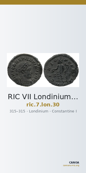 RIC VII Londinium 30 — CANOA