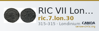 RIC VII Londinium 30 — CANOA