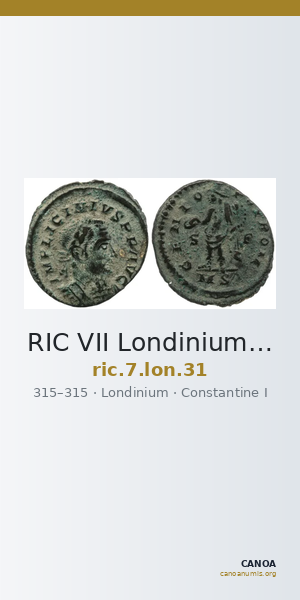 RIC VII Londinium 31 — CANOA