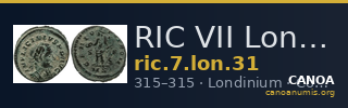 RIC VII Londinium 31 — CANOA