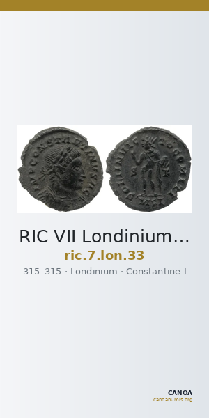 RIC VII Londinium 33 — CANOA
