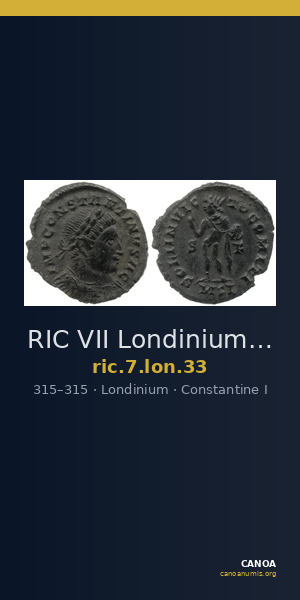 RIC VII Londinium 33 — CANOA