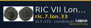 RIC VII Londinium 33 — CANOA