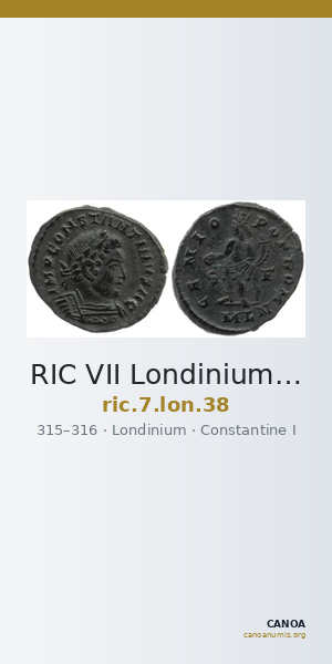 RIC VII Londinium 38 — CANOA