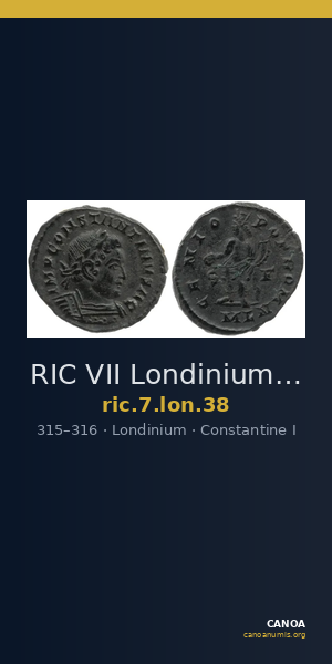 RIC VII Londinium 38 — CANOA
