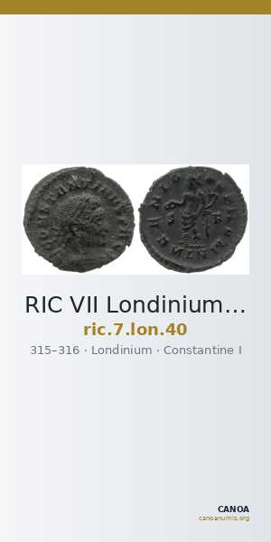 RIC VII Londinium 40 — CANOA