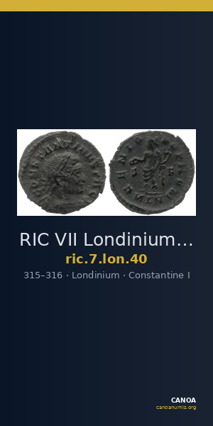 RIC VII Londinium 40 — CANOA