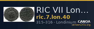 RIC VII Londinium 40 — CANOA