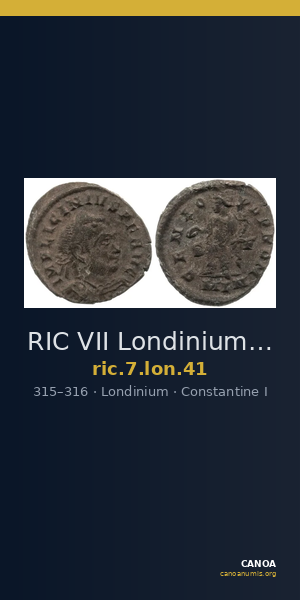 RIC VII Londinium 41 — CANOA