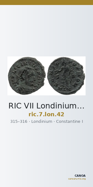 RIC VII Londinium 42 — CANOA