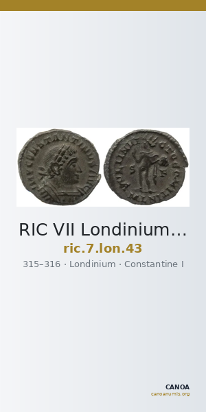 RIC VII Londinium 43 — CANOA