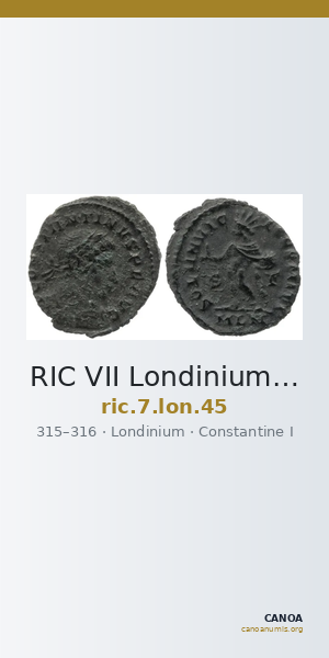 RIC VII Londinium 45 — CANOA