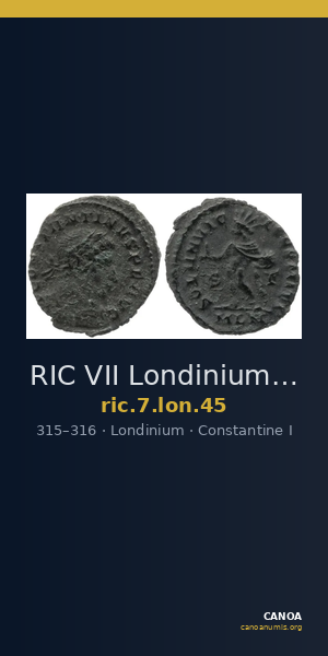 RIC VII Londinium 45 — CANOA