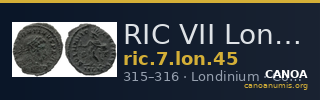 RIC VII Londinium 45 — CANOA