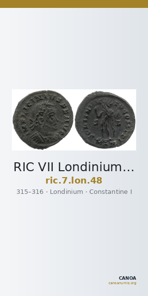 RIC VII Londinium 48 — CANOA