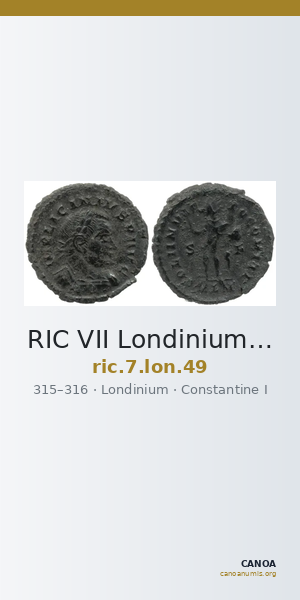 RIC VII Londinium 49 — CANOA