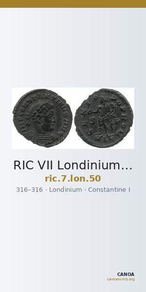 RIC VII Londinium 50 — CANOA