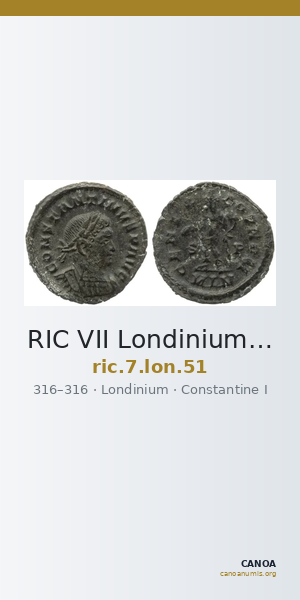 RIC VII Londinium 51 — CANOA