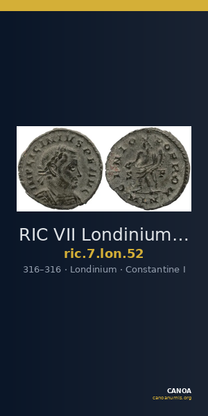 RIC VII Londinium 52 — CANOA