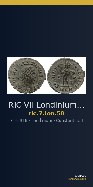RIC VII Londinium 58 — CANOA