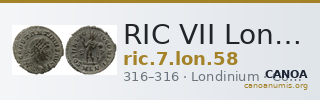 RIC VII Londinium 58 — CANOA