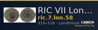 RIC VII Londinium 58 — CANOA