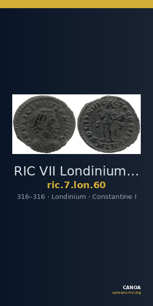 RIC VII Londinium 60 — CANOA