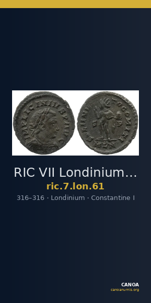 RIC VII Londinium 61 — CANOA